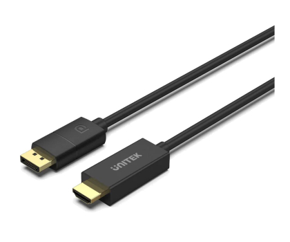Kabel komputerowy UNITEK ADAPTER KABEL DP 1.2 - HDMI, 4K 60HZ, 1,9M V1608A